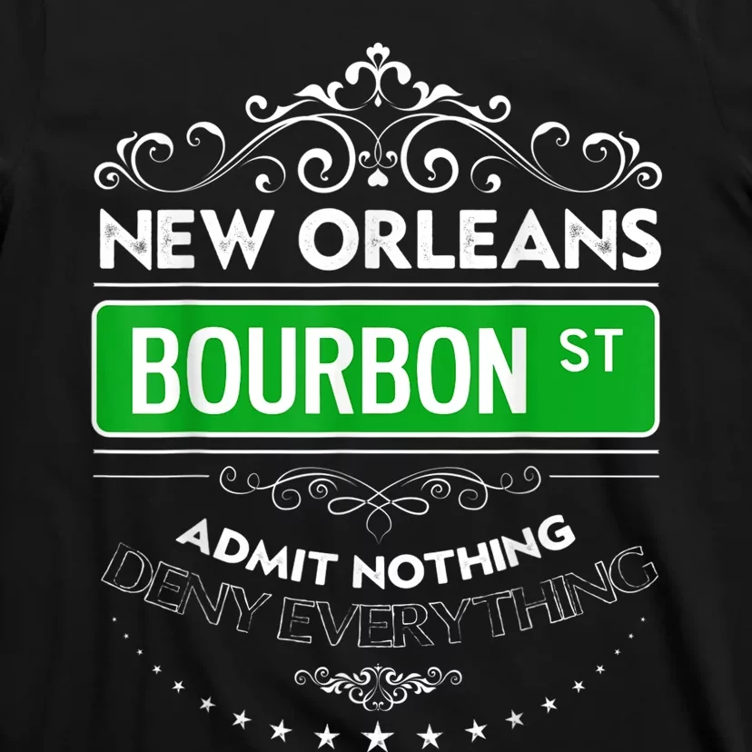 Classy New Orleans Bourbon Street Cool Fun NOLA Mardi Gras T-Shirt