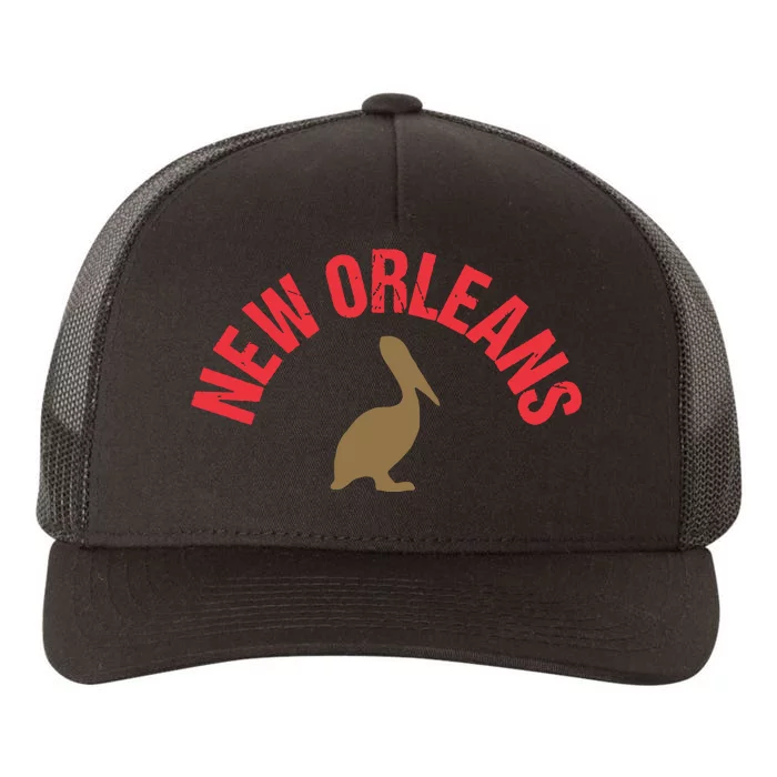 Cool New Orleans Native Pelican Classic New Orleans Pro Yupoong Adult 5-Panel Trucker Hat