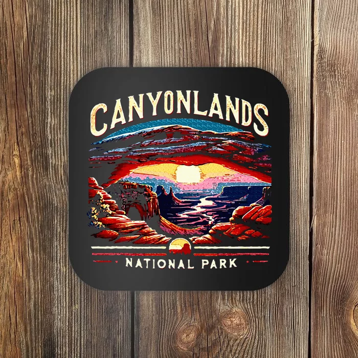 Canyonlands National Park Sunset Landscape Graphic Coaster