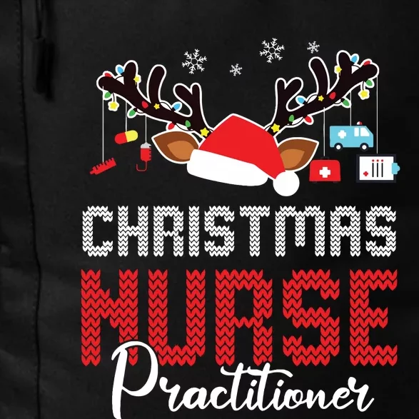 Christmas Nurse Practitioner Christmas Xmas Np Rn Nursing Daily Commute Backpack