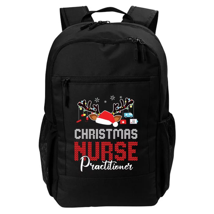 Christmas Nurse Practitioner Christmas Xmas Np Rn Nursing Daily Commute Backpack