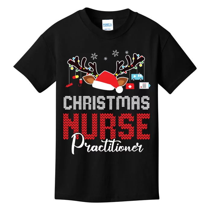 Christmas Nurse Practitioner Christmas Xmas Np Rn Nursing Kids T-Shirt