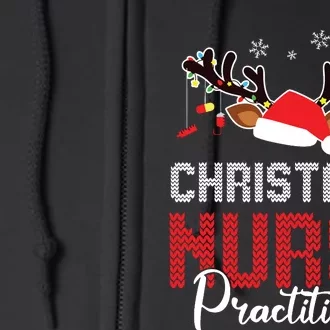 Christmas Nurse Practitioner Christmas Xmas Np Rn Nursing Full Zip Hoodie