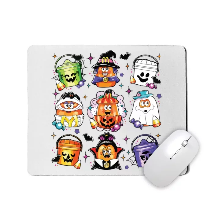 Chicken Nuggets Pumpkin Halloween 90S Vintage Mousepad