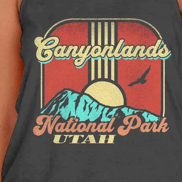 Canyonlands National Park Utah Nature Hiking Outdoors Women's Knotted Racerback Tank