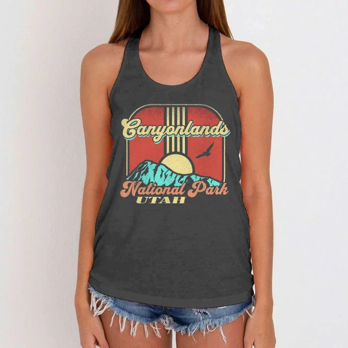 Canyonlands National Park Utah Nature Hiking Outdoors Women's Knotted Racerback Tank