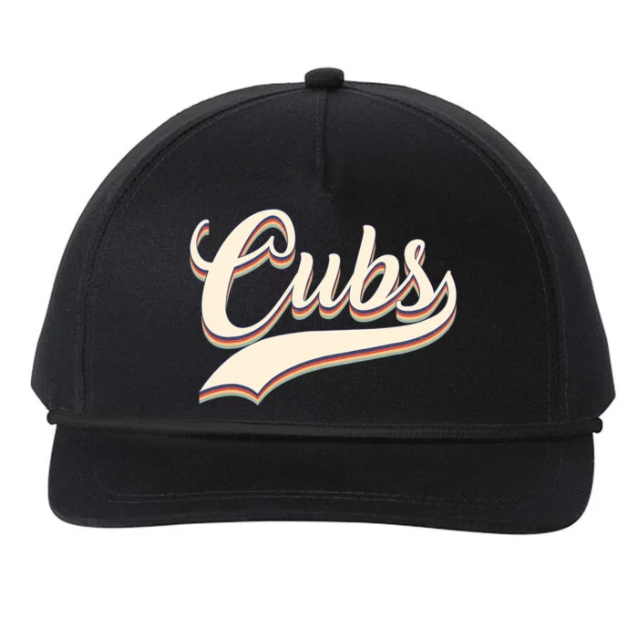 Cubs Name Personalized Vintage Retro Cubs Sport Name Snapback Five-Panel Rope Hat