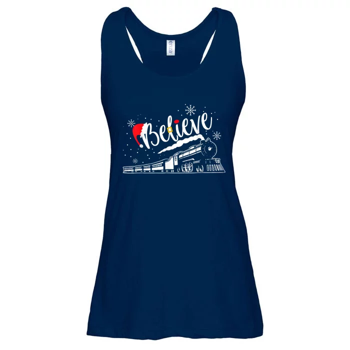 Christmas North Pole All Abroad Xmas Santa Ladies Essential Flowy Tank