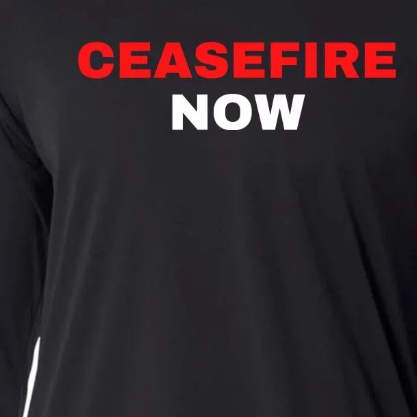 Ceasefire Now Palestine Cooling Performance Long Sleeve Crew