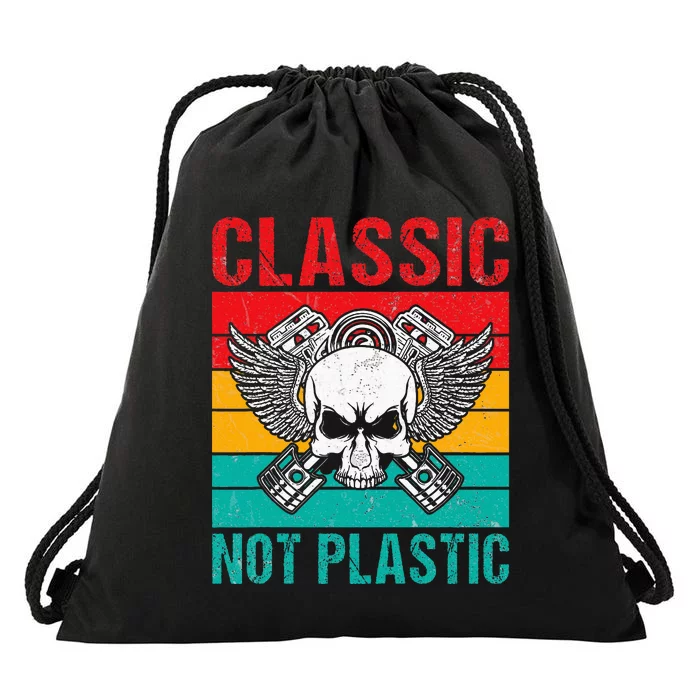 Classic Not Plastic Muscle Car Drawstring Bag