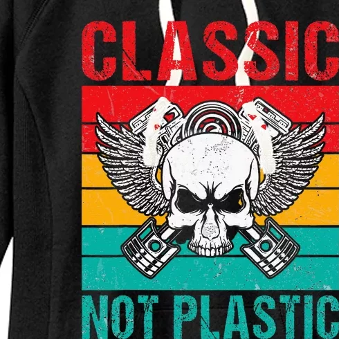 Classic Not Plastic Muscle Car Women's Fleece Hoodie