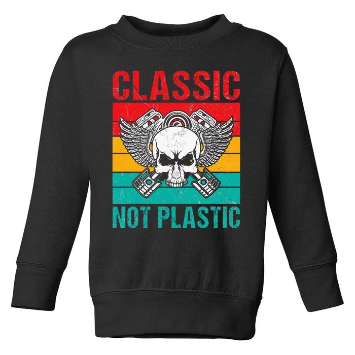 Classic Not Plastic Muscle Car Toddler Sweatshirt