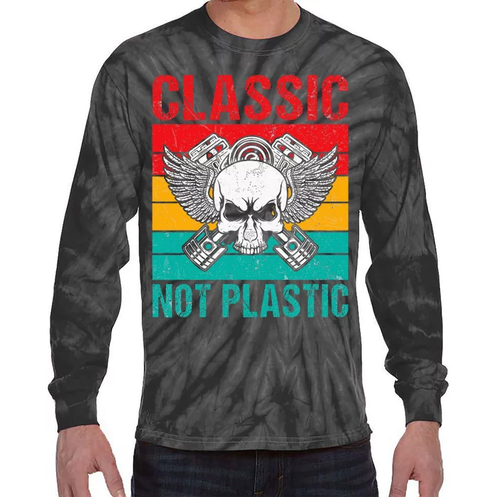 Classic Not Plastic Muscle Car Tie-Dye Long Sleeve Shirt