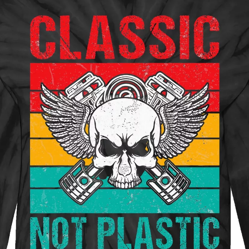 Classic Not Plastic Muscle Car Tie-Dye Long Sleeve Shirt