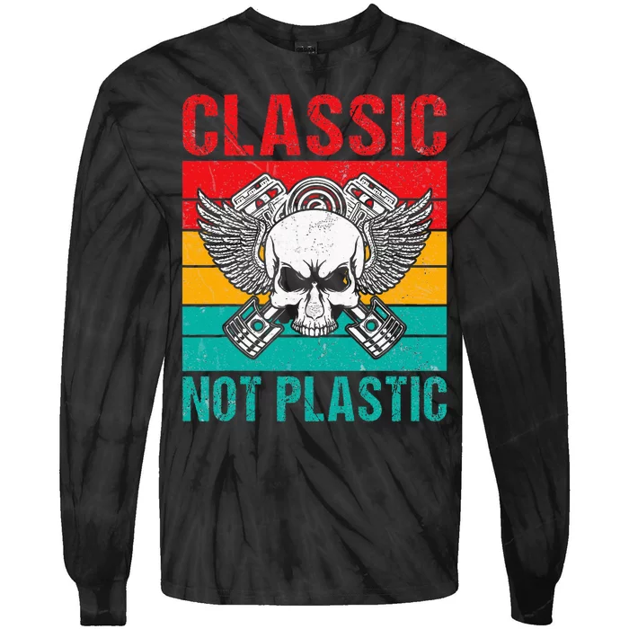 Classic Not Plastic Muscle Car Tie-Dye Long Sleeve Shirt