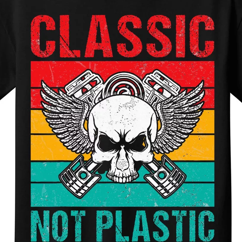 Classic Not Plastic Muscle Car Kids T-Shirt