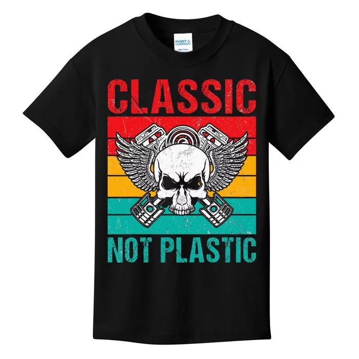 Classic Not Plastic Muscle Car Kids T-Shirt