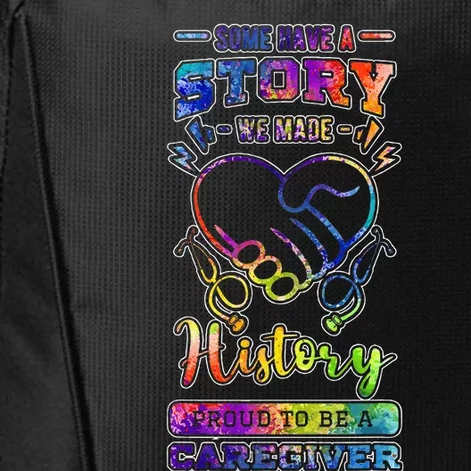 Caregiver Nursing Practitioner Carer Nurse Assistant History City Backpack