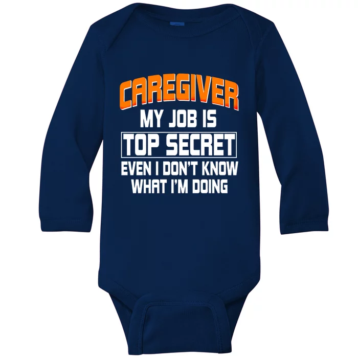 Caregiver Nursing Practitioner Nanny Carer Nurse Assistant Meaningful Gift Baby Long Sleeve Bodysuit