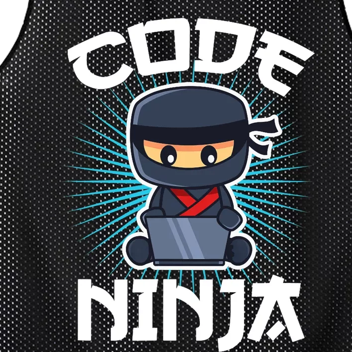 Code Ninja Programmer Coder Computer Programming Coding Mesh Reversible Basketball Jersey Tank