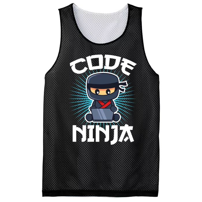 Code Ninja Programmer Coder Computer Programming Coding Mesh Reversible Basketball Jersey Tank