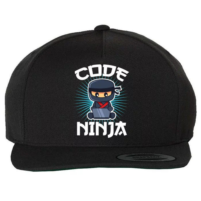 Code Ninja Programmer Coder Computer Programming Coding Wool Snapback Cap