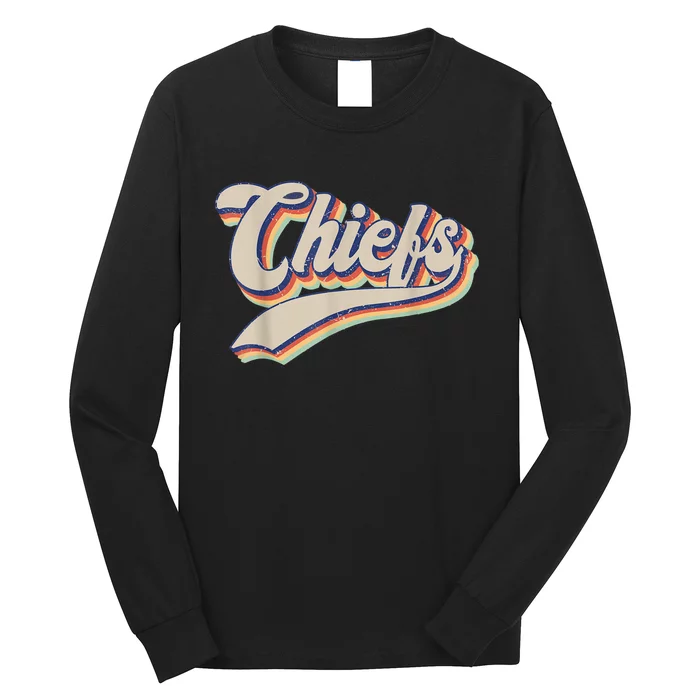 Chiefs Name Personalized Vintage Retro Gift M.e.n WoM.e.n Long Sleeve Shirt