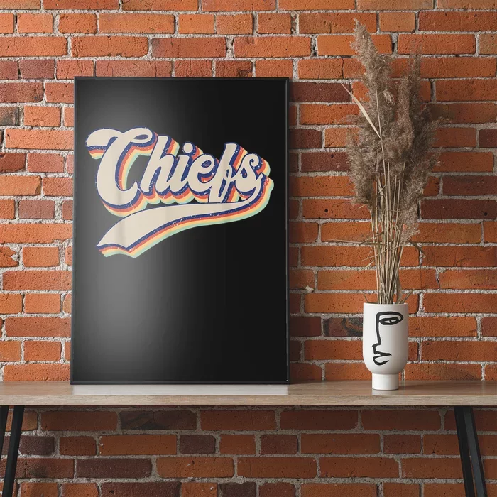 Chiefs Name Personalized Vintage Retro Gift M.e.n WoM.e.n Poster