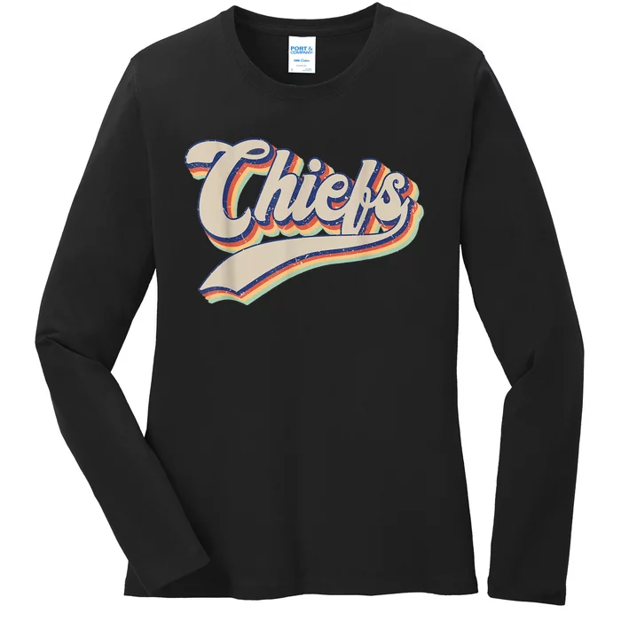 Chiefs Name Personalized Vintage Retro Gift M.e.n WoM.e.n Ladies Long Sleeve Shirt