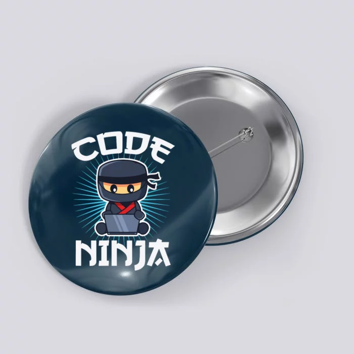 Code Ninja Programmer Coder Computer Programming Coding Button