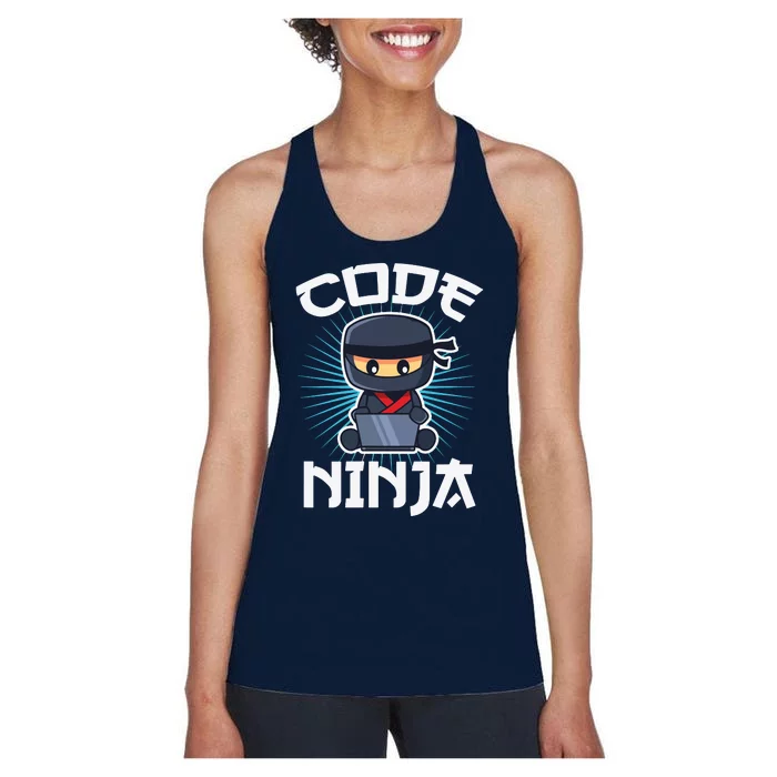 Code Ninja Programmer Coder Computer Programming Coding Women's Racerback Tank