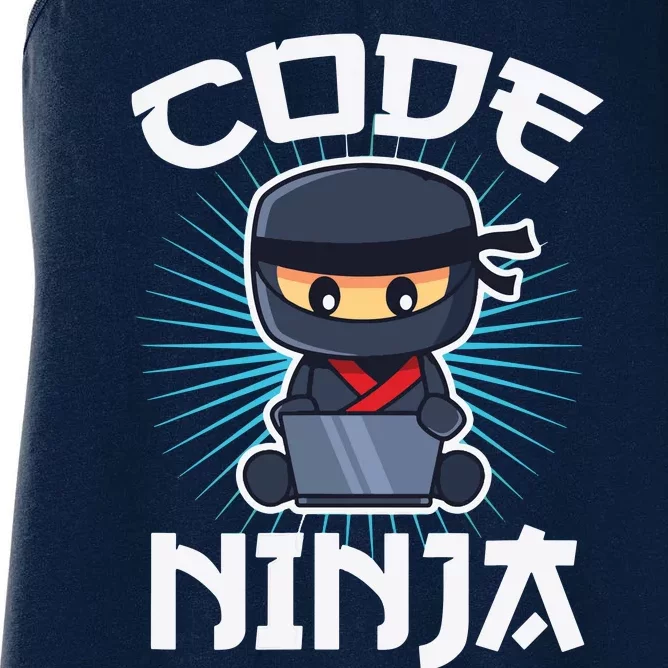 Code Ninja Programmer Coder Computer Programming Coding Women's Racerback Tank