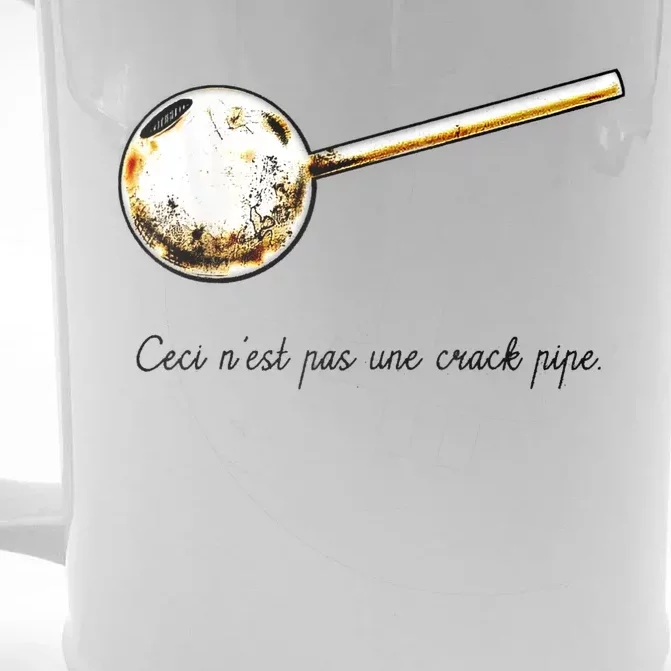 Ceci Nest Pas Une Crack Pipe Funny Meme Front & Back Beer Stein