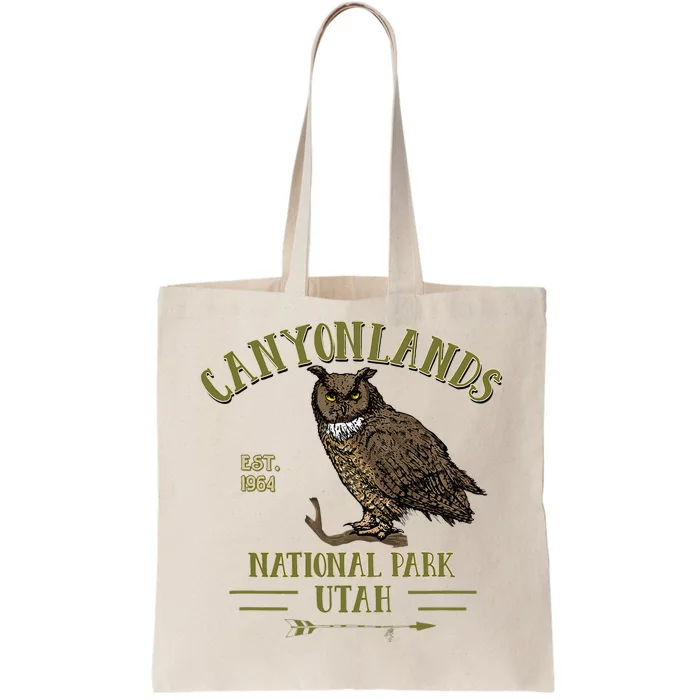 Canyonlands National Park Utah Great Horned Owl Souvenir Tote Bag