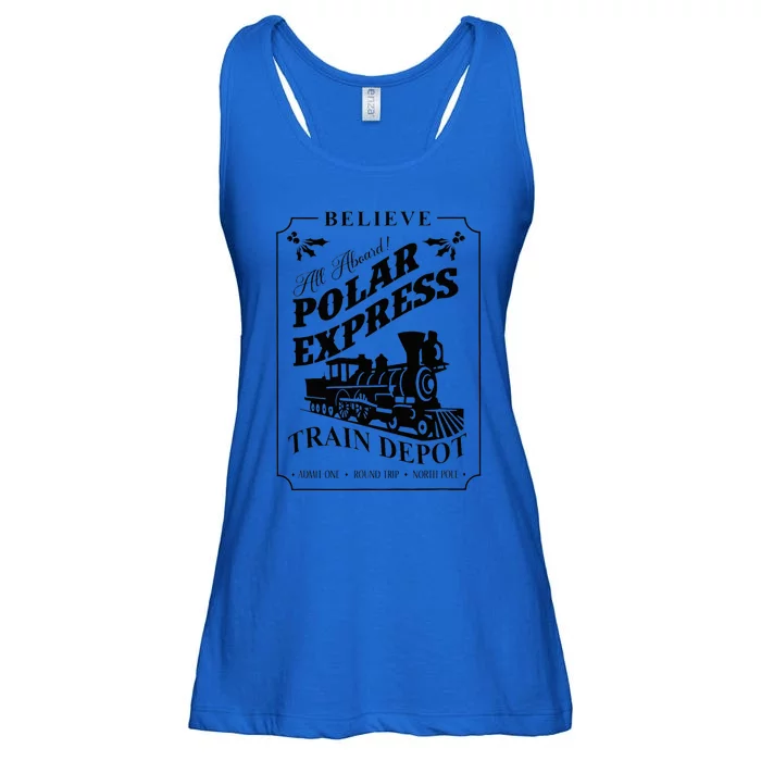 Christmas North Pole P.O.L.A.R E.X.P.R.E.S.S All Abroad Xmas Ladies Essential Flowy Tank