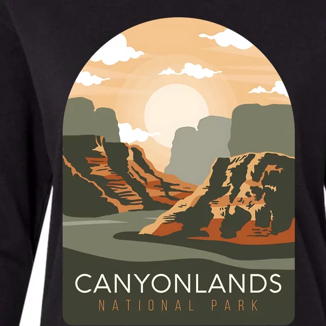 Canyonlands National Park Utah Zion Bryce Canyon Arches USA Womens Cotton Relaxed Long Sleeve T-Shirt