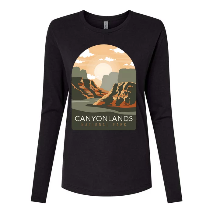 Canyonlands National Park Utah Zion Bryce Canyon Arches USA Womens Cotton Relaxed Long Sleeve T-Shirt