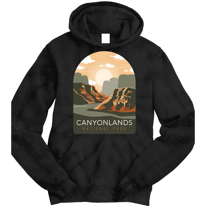 Canyonlands National Park Utah Zion Bryce Canyon Arches USA Tie Dye Hoodie