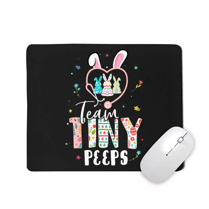 Cute NICU PICU L&D Nurse Easter Day Stethoscope Cute Bunny Mousepad