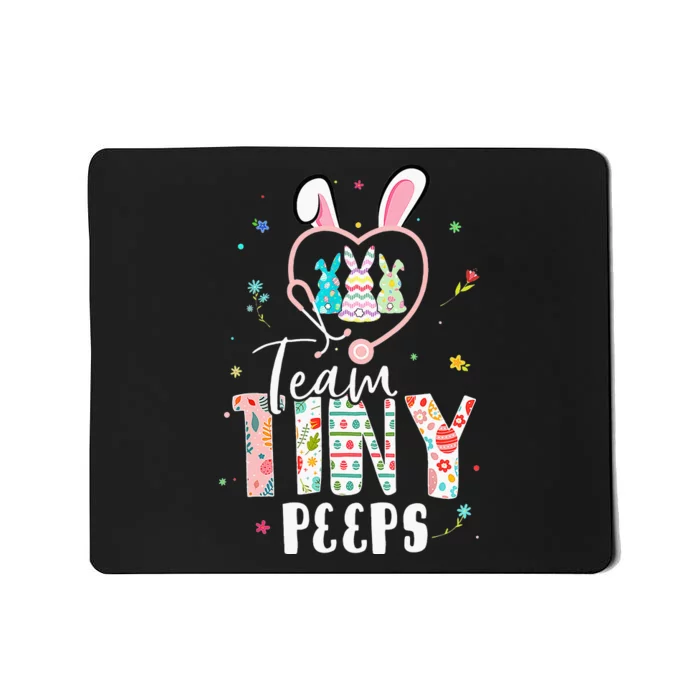 Cute NICU PICU L&D Nurse Easter Day Stethoscope Cute Bunny Mousepad