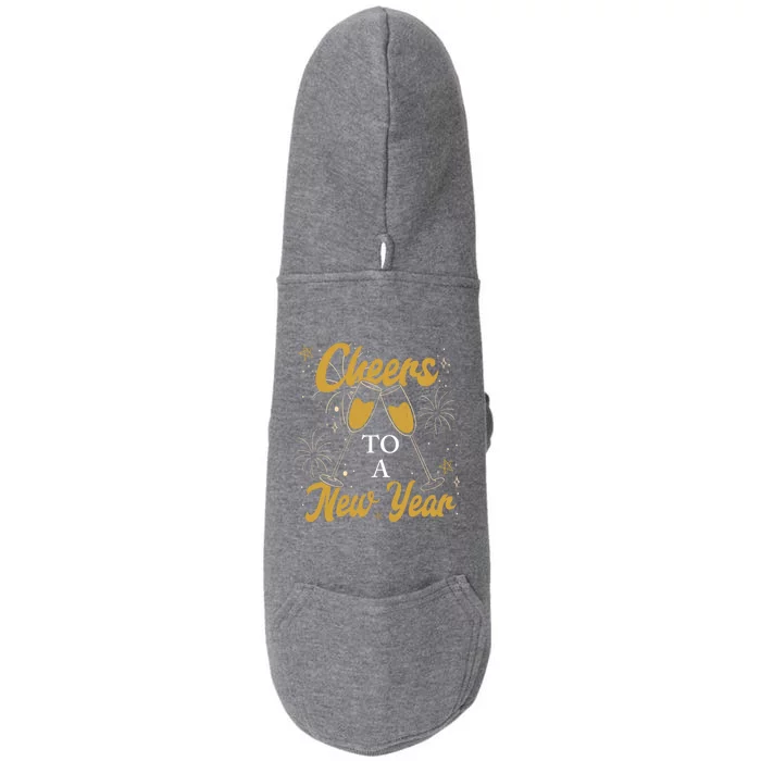 Cheers Nye Party Gift Fireworks Champagne Happy New Year Great Gift Doggie 3-End Fleece Hoodie