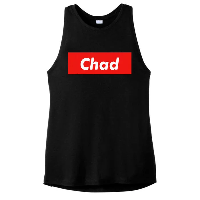 Chad Name Personalized Gift Idea For Chad Ladies Tri-Blend Wicking Tank