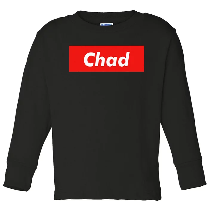 Chad Name Personalized Gift Idea For Chad Toddler Long Sleeve Shirt