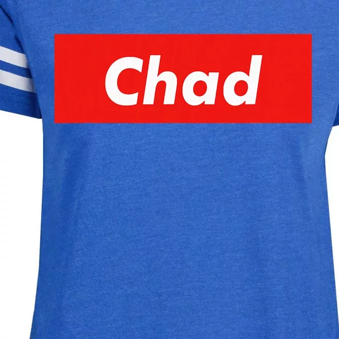 Chad Name Personalized Gift Idea For Chad Enza Ladies Jersey Football T-Shirt