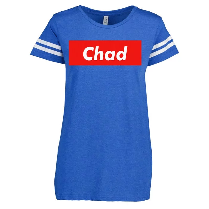 Chad Name Personalized Gift Idea For Chad Enza Ladies Jersey Football T-Shirt