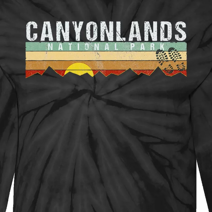 Canyonlands National Park Utah Camping Hiking Tie-Dye Long Sleeve Shirt