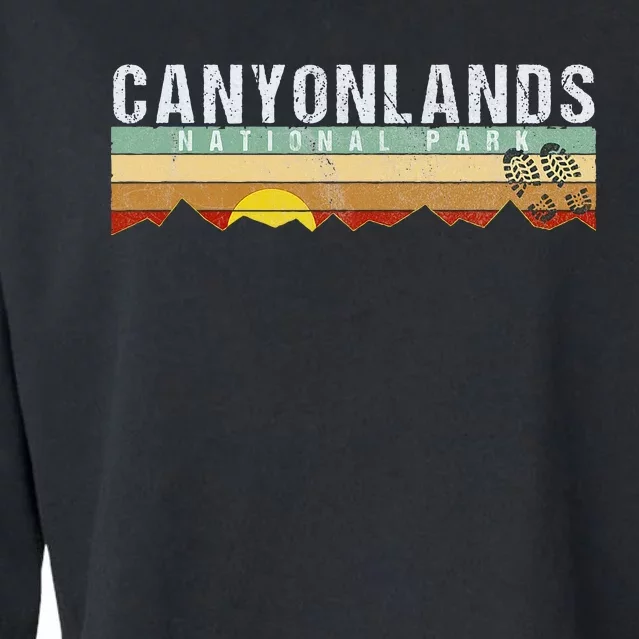 Canyonlands National Park Utah Camping Hiking Cropped Pullover Crew