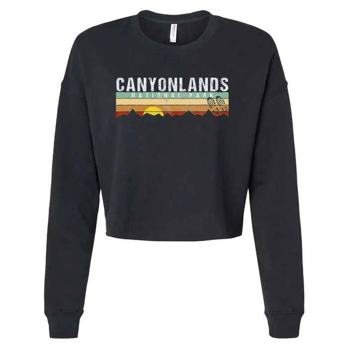 Canyonlands National Park Utah Camping Hiking Cropped Pullover Crew