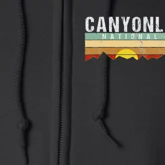 Canyonlands National Park Utah Camping Hiking Full Zip Hoodie