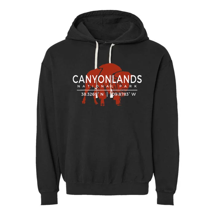 Canyonlands National Park Utah Gifts Ut Garment-Dyed Fleece Hoodie